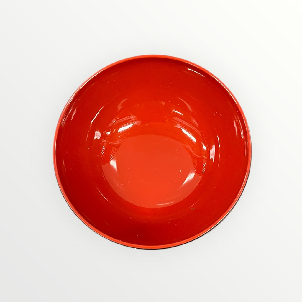 Japanese Lacquer Miso Soup Bowl 4.5"D