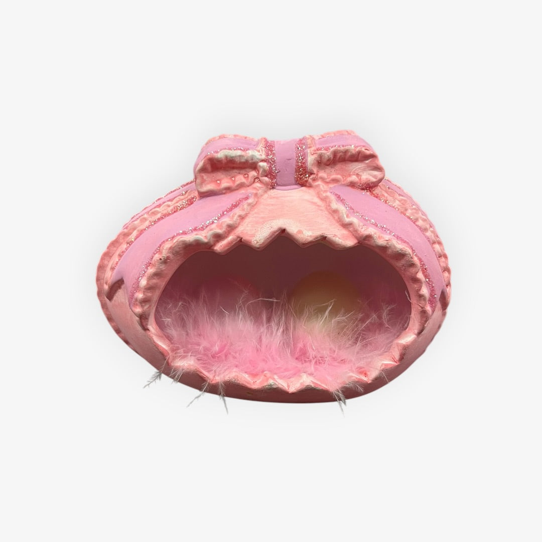 T.J. Maxx Handmade Resin Pink Easter Egg Pouch