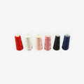 Set of 6 Sewing Thread Spools 100% Cotton