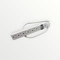 Standard White GE 6-Outlet Power Strip