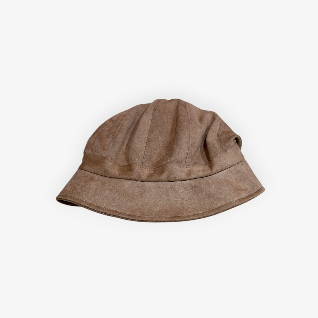Suede Octagonal Beret Hat