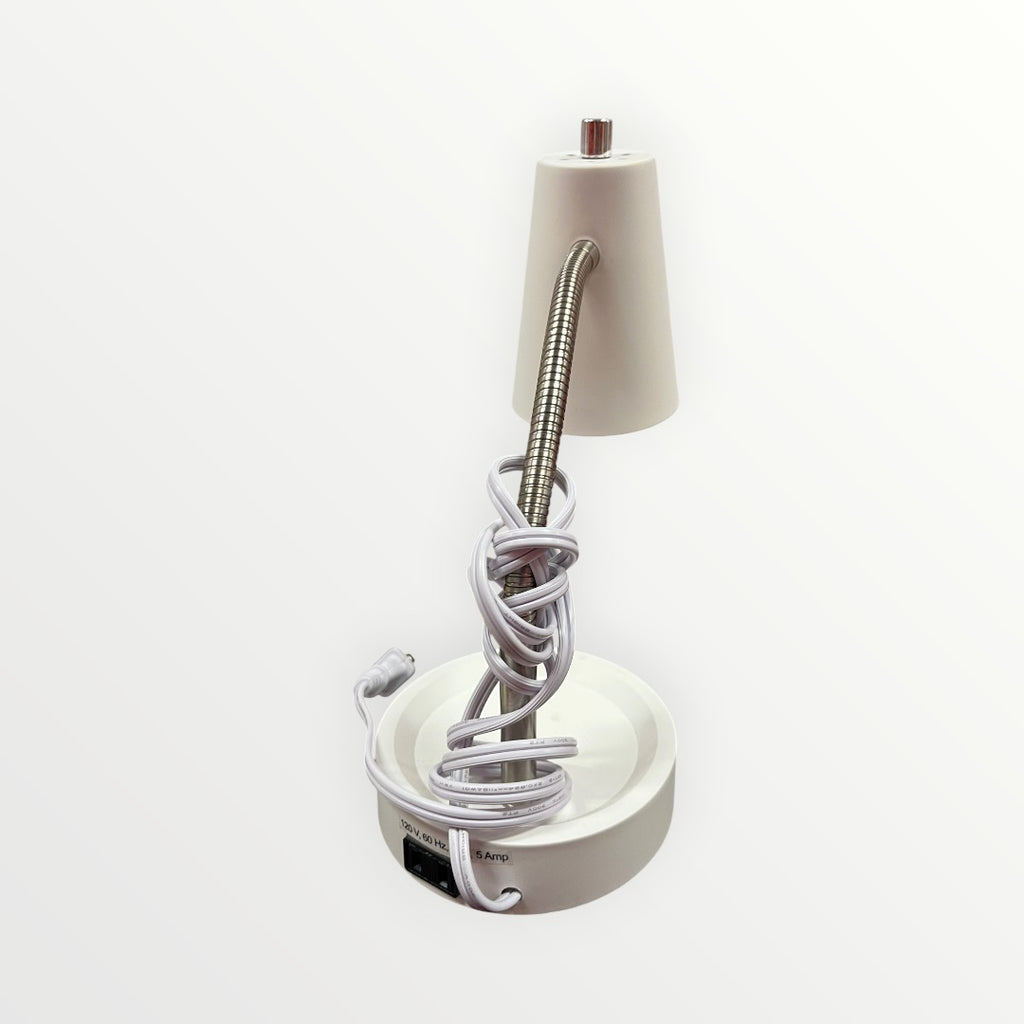 Intertek White Desk Lamp Flexible Arm