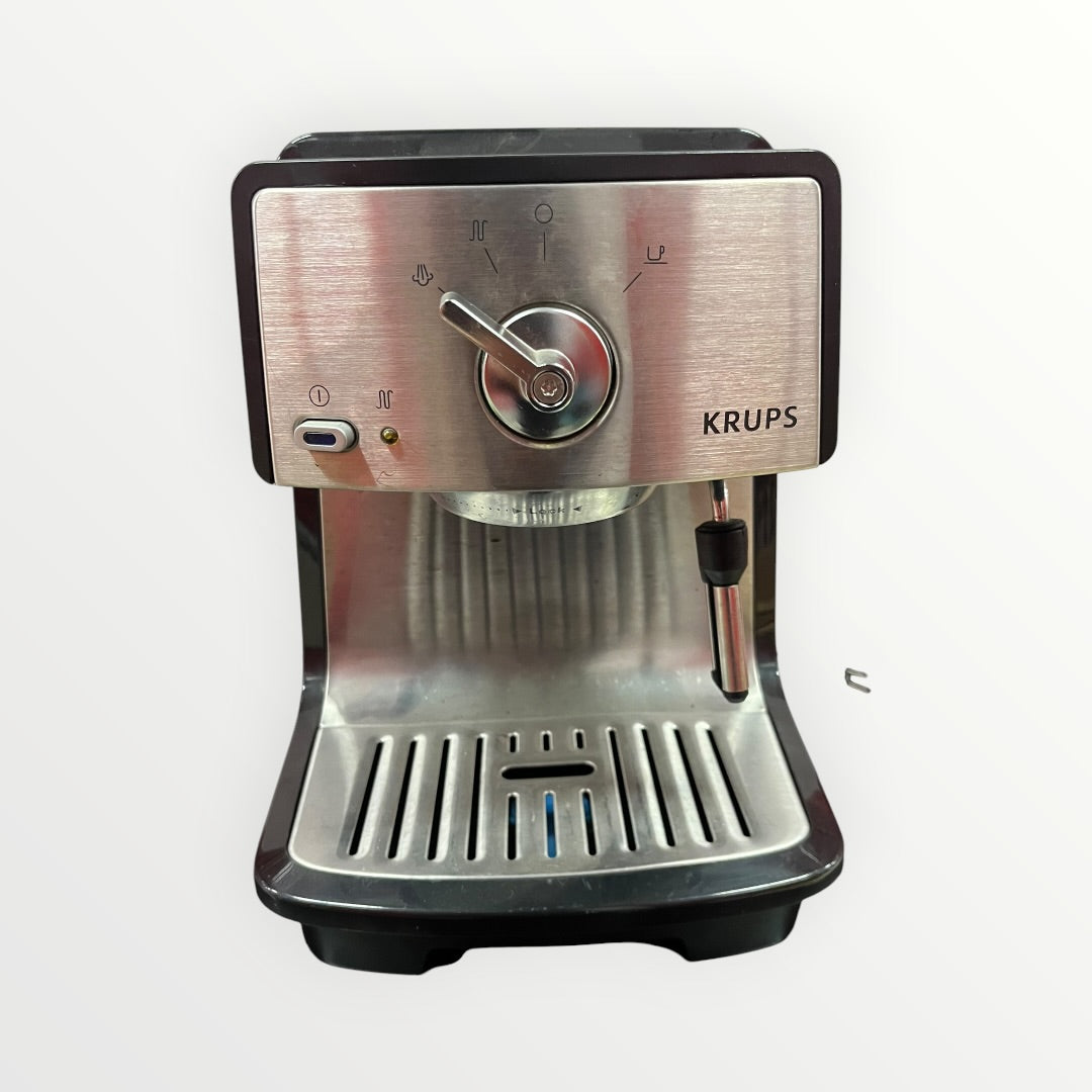 Krups XP4030 Espresso Machine Black and Stainless Steel Finish