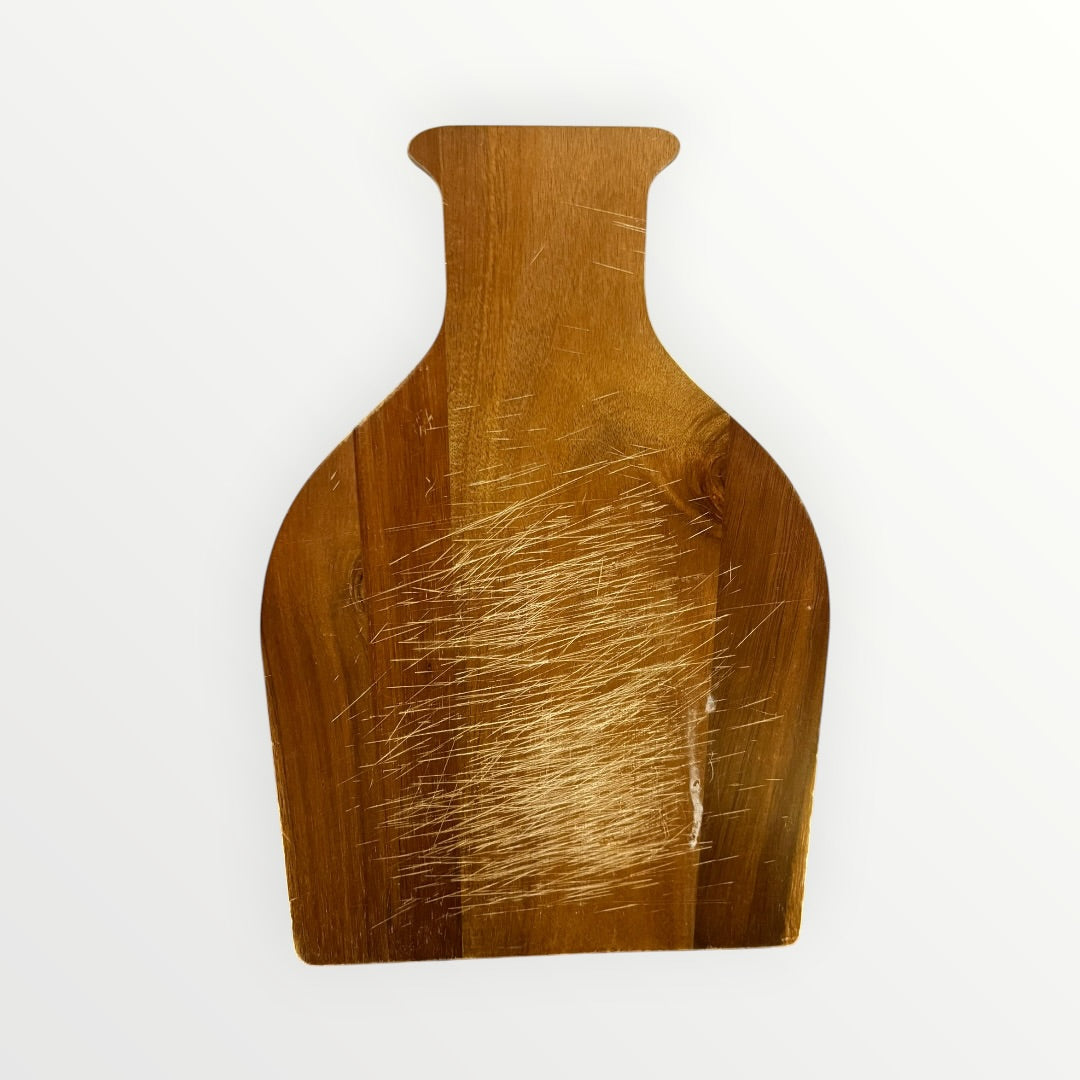 Tequila Bottle-Shaped Acacia Wood Serving/Cutting Board
