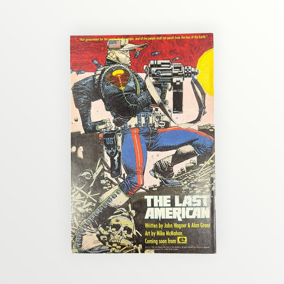 Vintage "The Last American" Comic by John Wagner and Alan Grant with Artwork by Mike McMahon