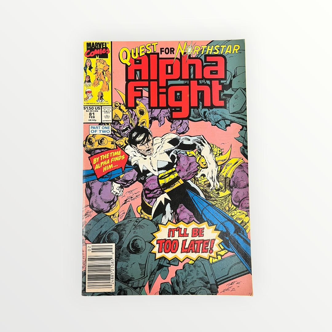 Vintage Alpha Flight #81 by Marvel Comics February 1990