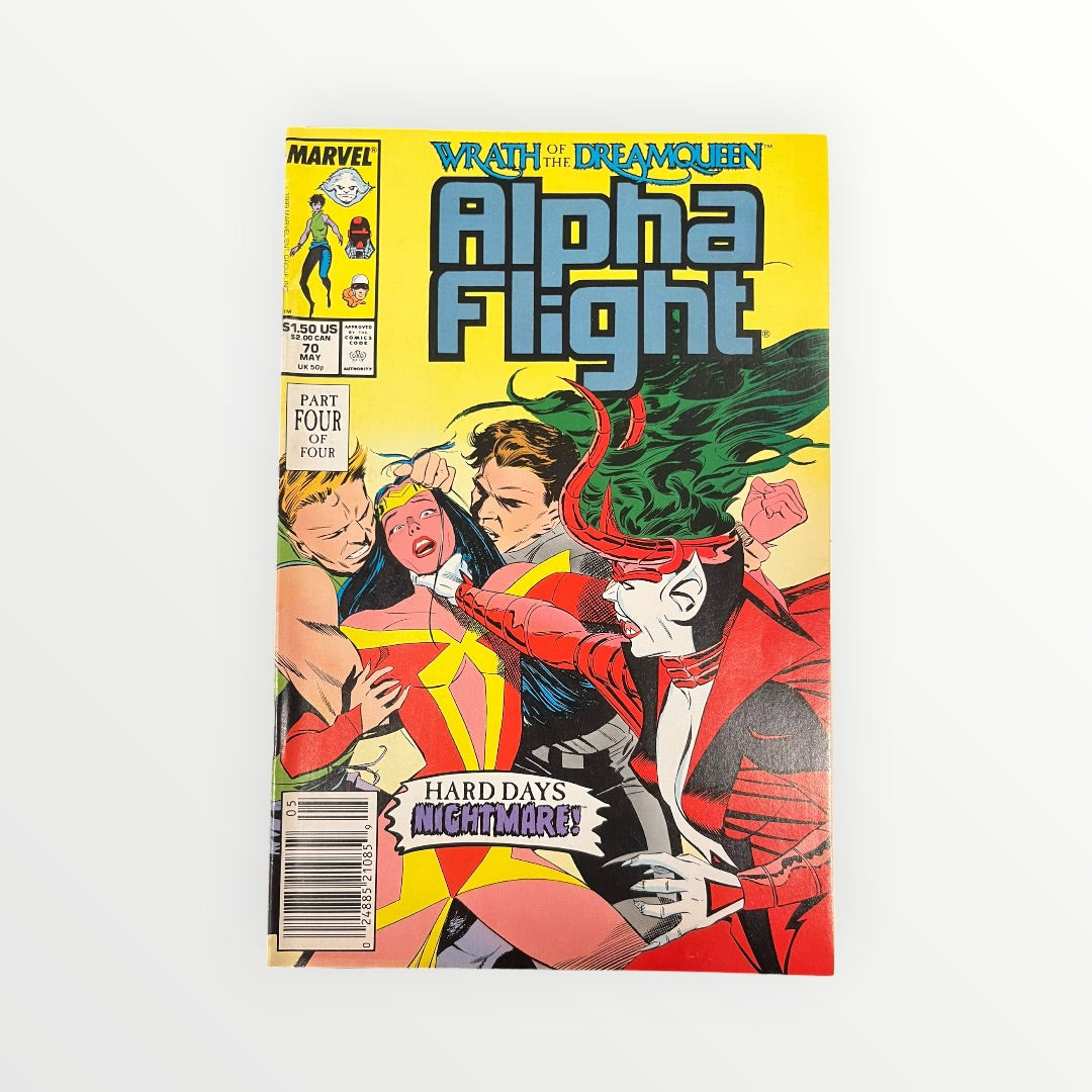 Vintage Alpha Flight #70 by Marvel Comics May 1989