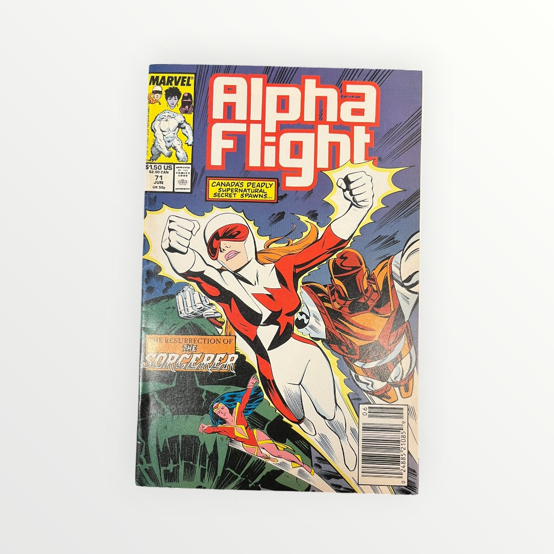 Vintage Alpha Flight issue #71 by Marvel Comics June 1990