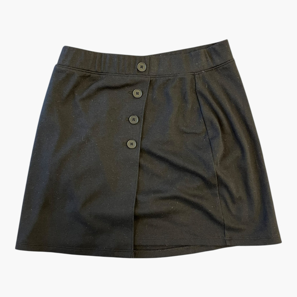Mini Black Skirt w/Button Down Front Size: S