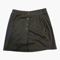 Mini Black Skirt w/Button Down Front Size: S