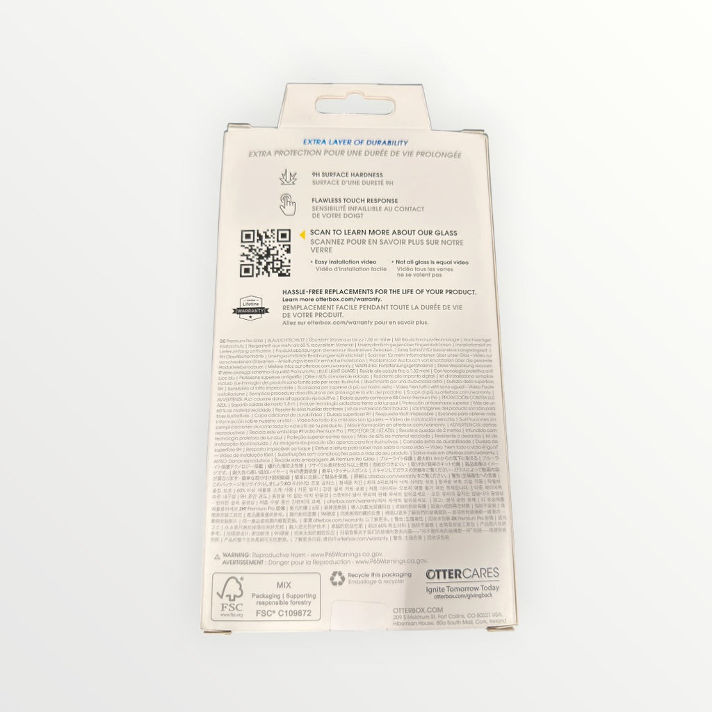 OtterBox Premium Pro Glass Screen Protector with Blue Light Guard