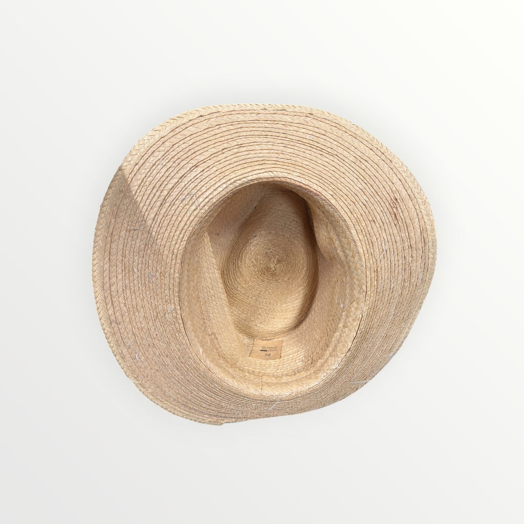 100% Handwoven Fine Palm Hat Size: M 58cm
