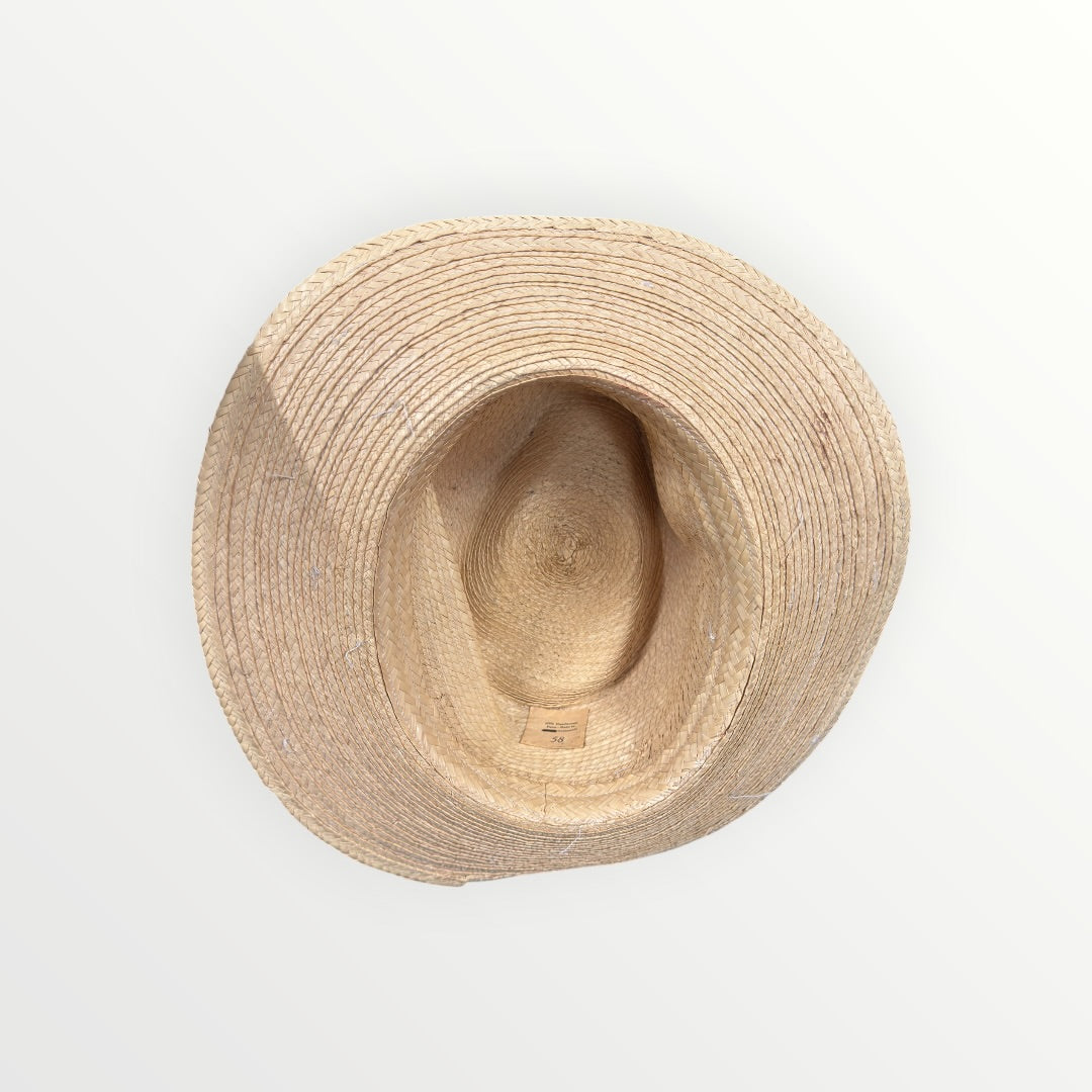100% Handwoven Fine Palm Hat Size: M 58cm