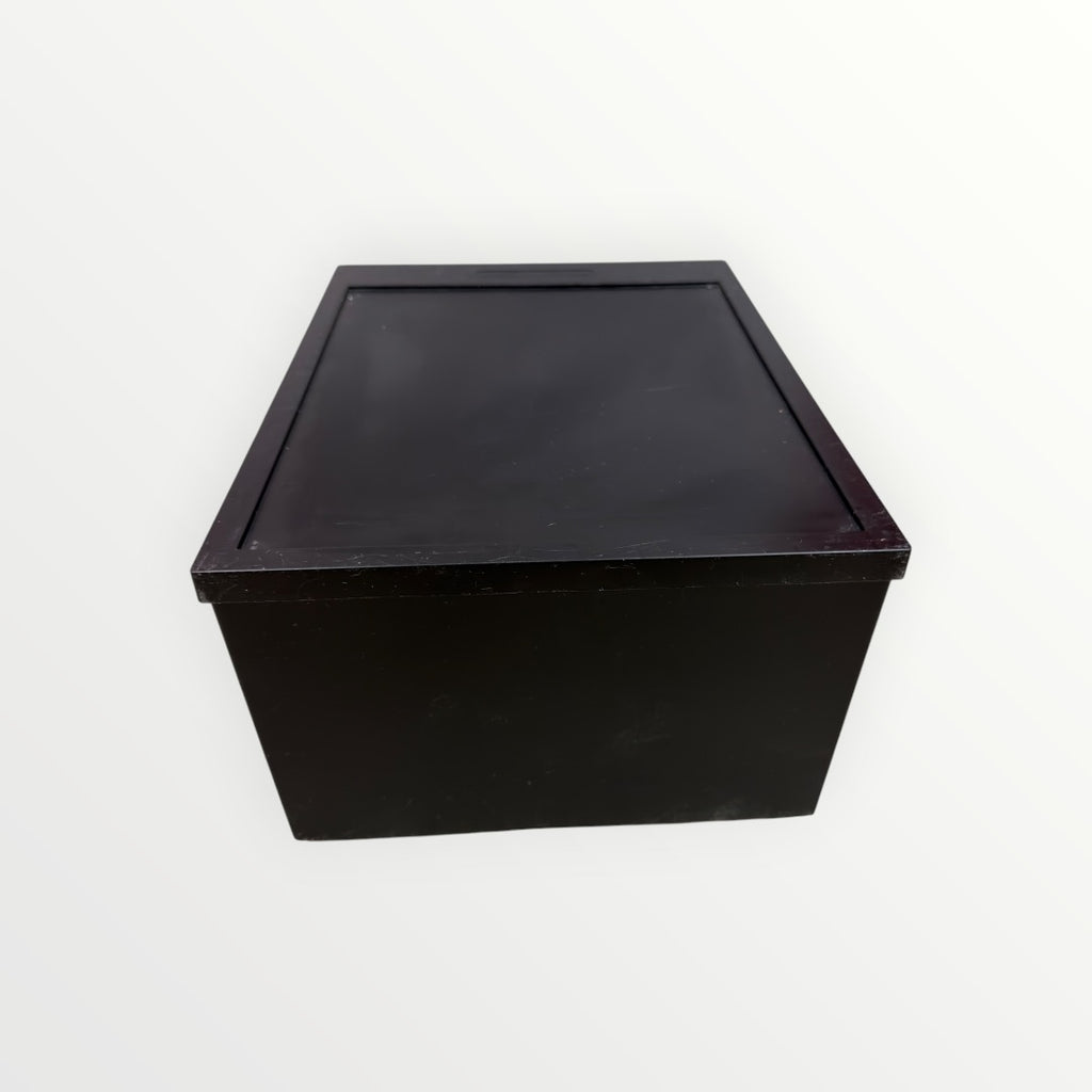 Set of 2 The Container Store Stackable Drop Front Shoe Boxes