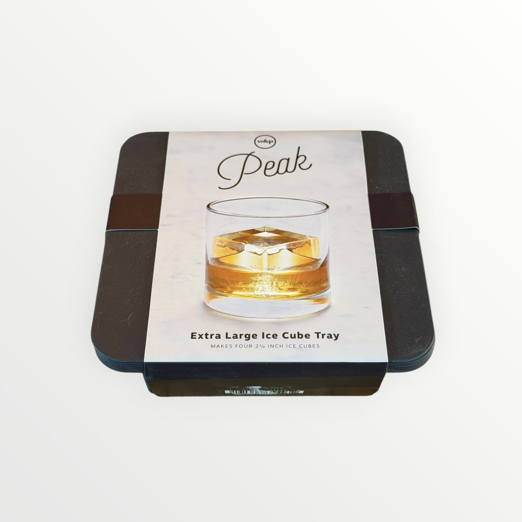 W&P Peak Extra Large Ice Cube Black Silicone Tray