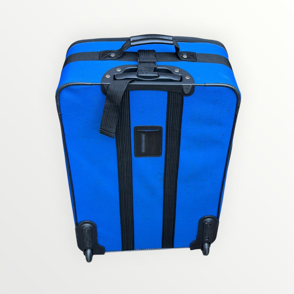 Leisure Blue & Black Softside Expandable 2-Wheel 25" Luggage