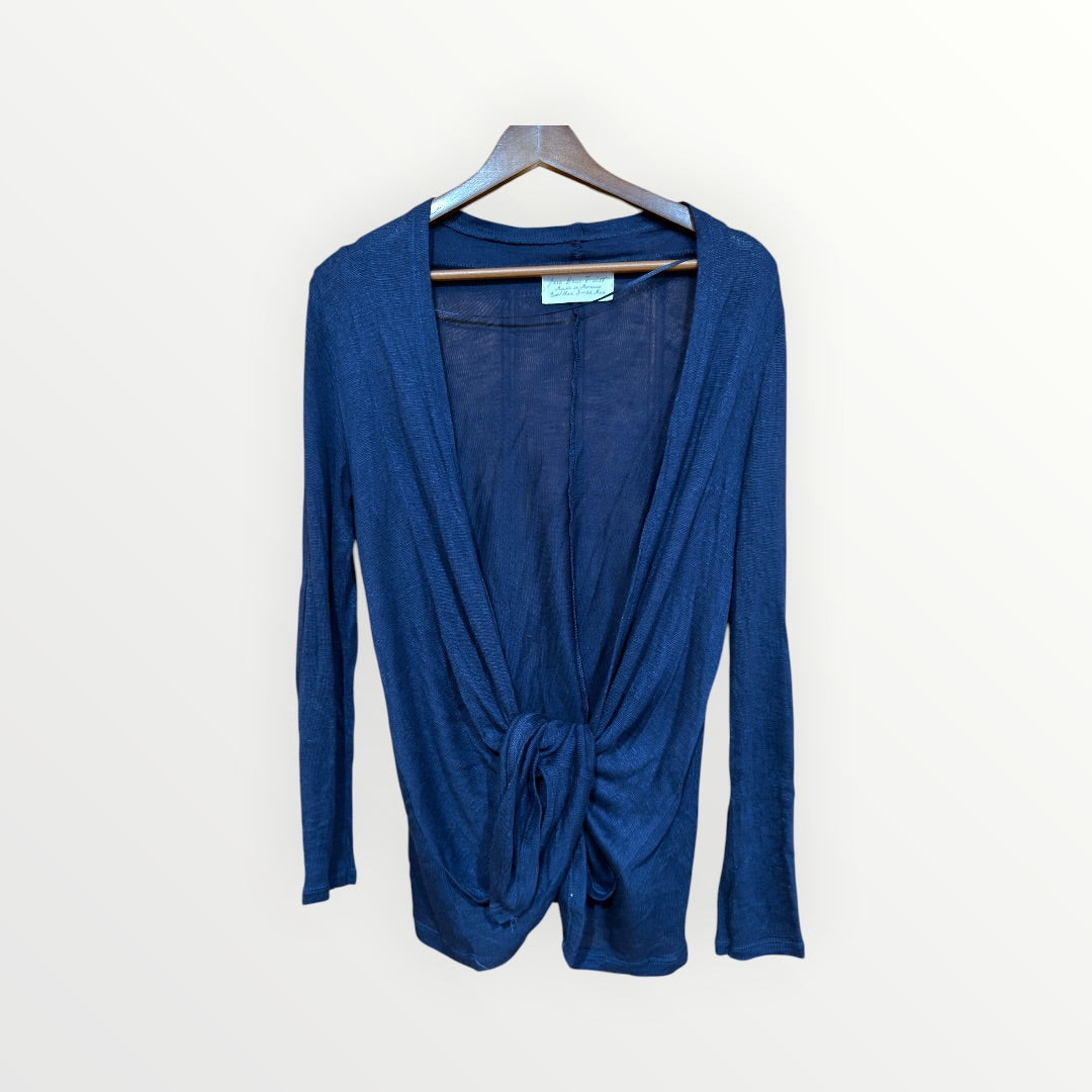 Dark Blue Four-Way Cardigan Size: S