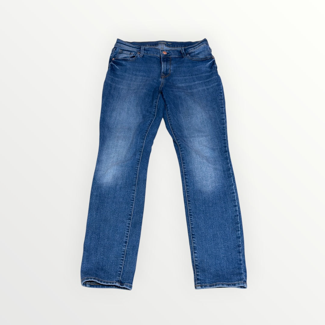 Old Navy Blue Denim Original Straight Jeans Size: 4