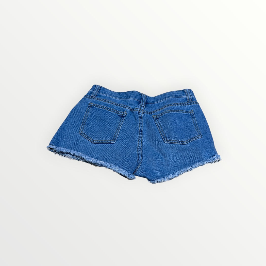 SHEN Classic Blue Denim Cut-off Shorts Size:M