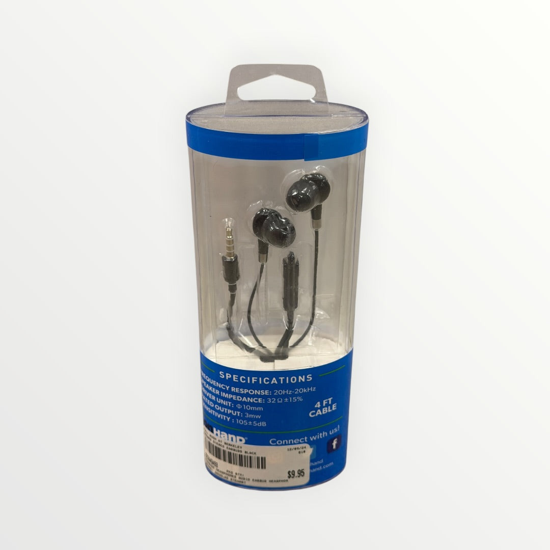 Onhand Black Wired Stereo Earbuds