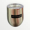 "Broadstone Axis" Stainless Steel Stemless Wine Tumbler w/Clear Lid 14oz