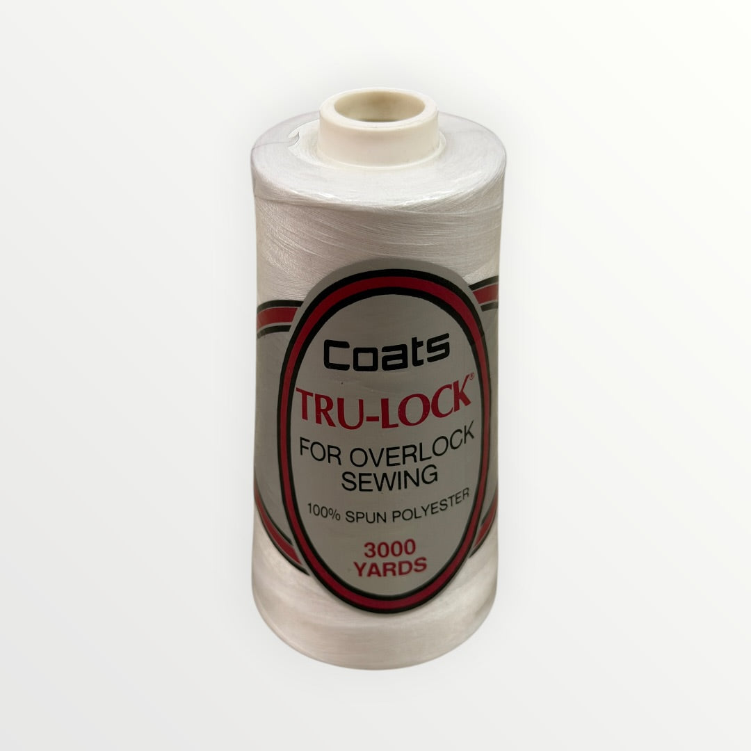 Coats Tru-Lock Sewing Thread Off-White 3000 Yards