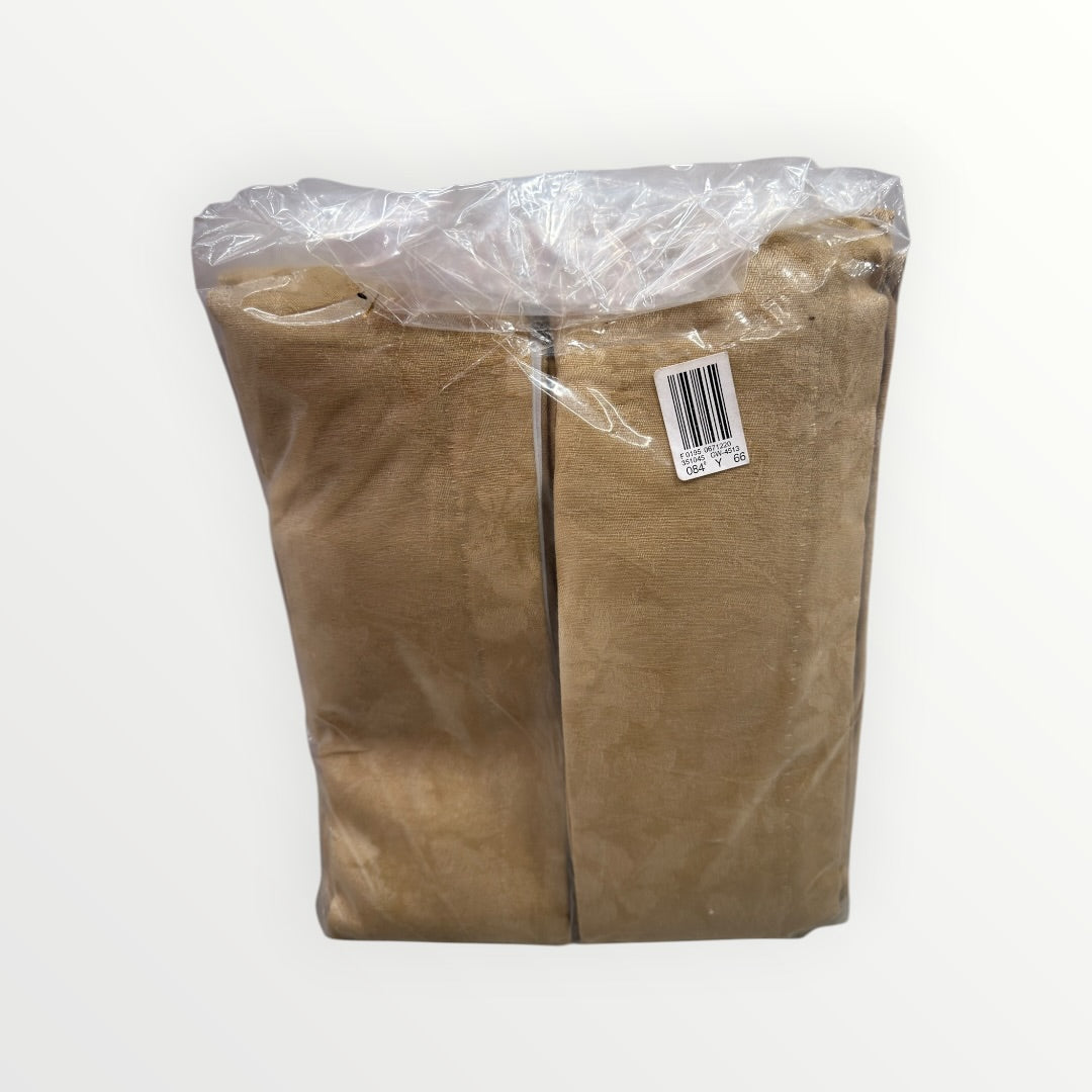Remington Jacquard #02 Bronze Pained Lined Draperies 50"W x 84"L