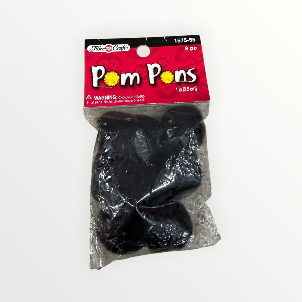 "Fibre-Craft" Pom Poms 1"D