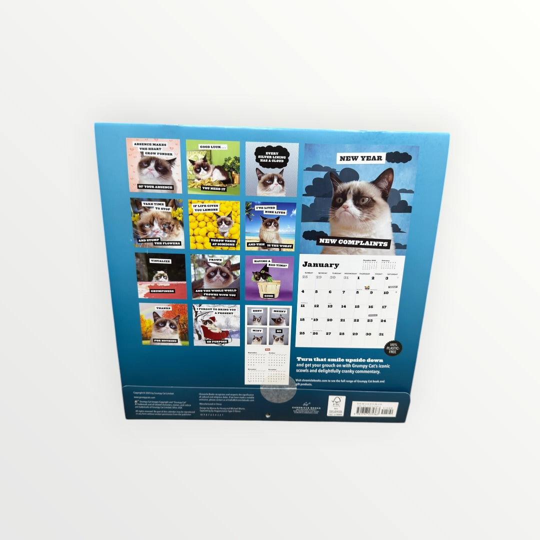Grumpy Cat 2026 Wall Calendar 12" x 12"