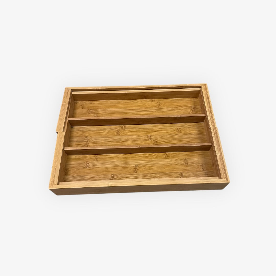 Large Bamboo Expandable Drawer Organizer
