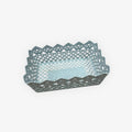 Decorative Plastic Basket/Organizer 12" x 8" Aquifer Green