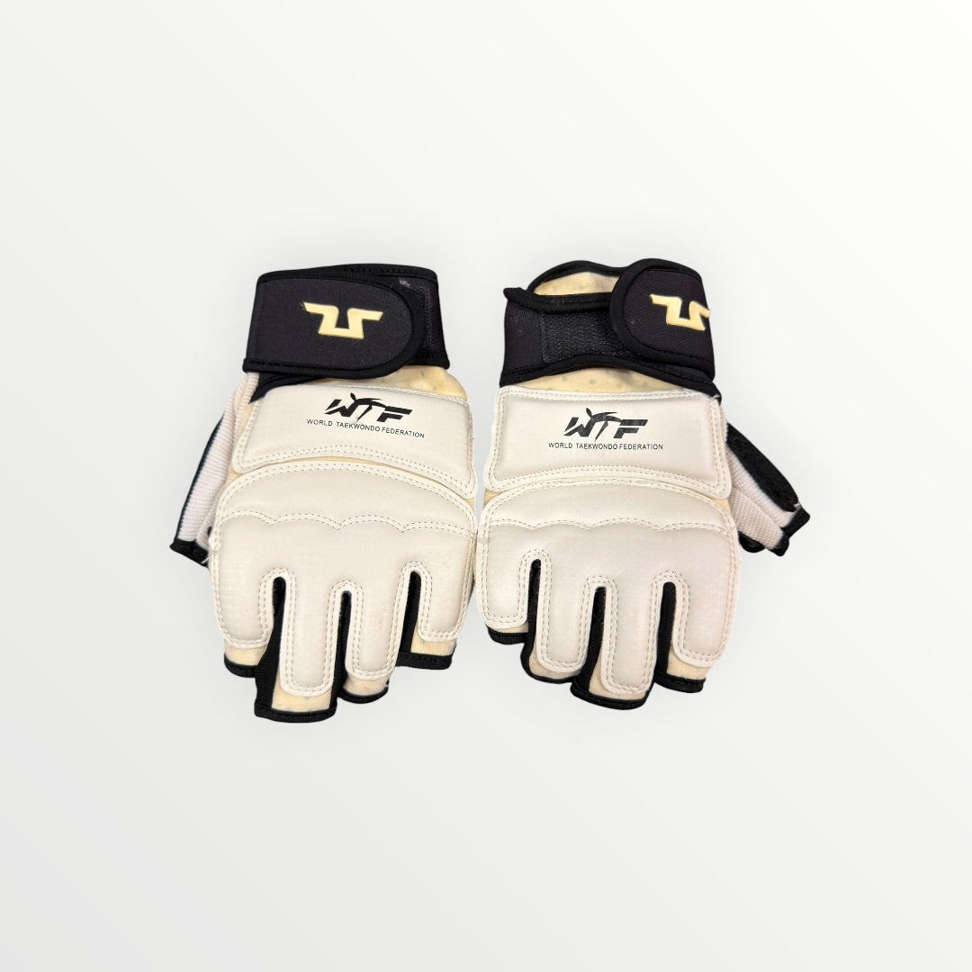 World Taekwondo Federation Youth Sparring Gloves White Size: M