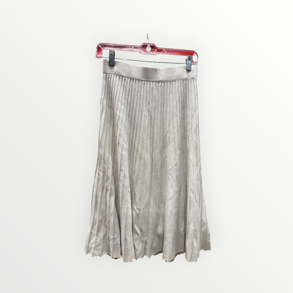 Lands' End Women's Knit Foil Pleated Midi Skirt Size: M