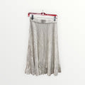 Lands' End Women's Knit Foil Pleated Midi Skirt Size: M