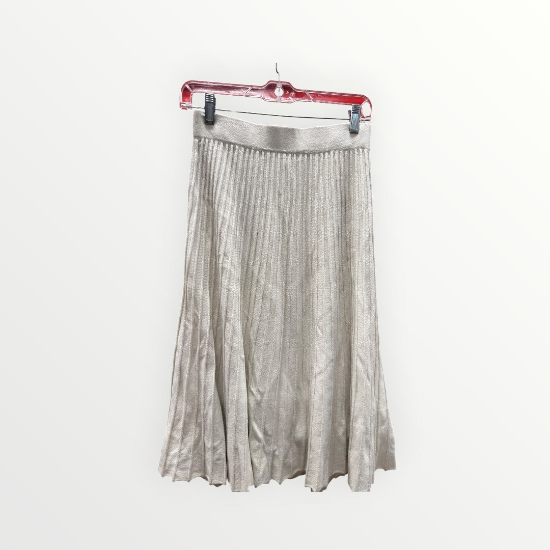 Lands' End Women's Knit Foil Pleated Midi Skirt Size: M