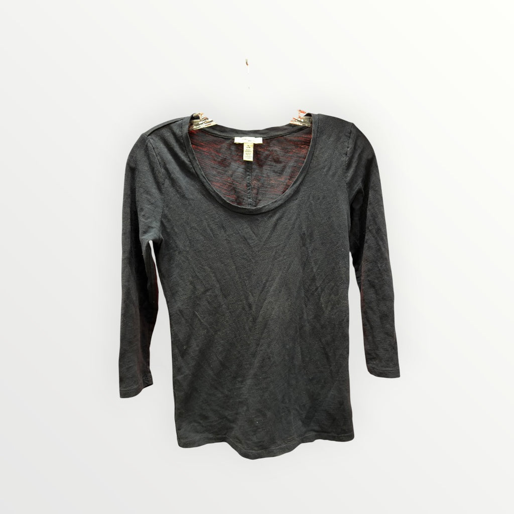 Daily Ritual Women's Long-Sleeve Scoop Neck T-Shirt Size:XS