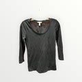 Daily Ritual Women's Long-Sleeve Scoop Neck T-Shirt Size:XS