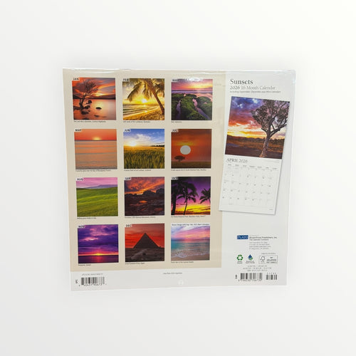 BrownTrout Publishers SUNSET 2026 16-Month Calendar 12" x 12"