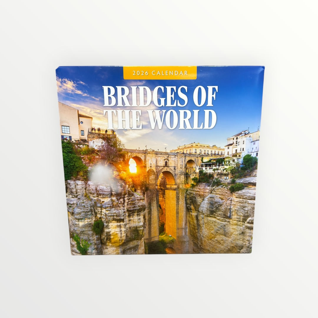 RED Robin Publishing BRIDGES OF THE WORLD 2026 16-Month Calendar 12" x 12"