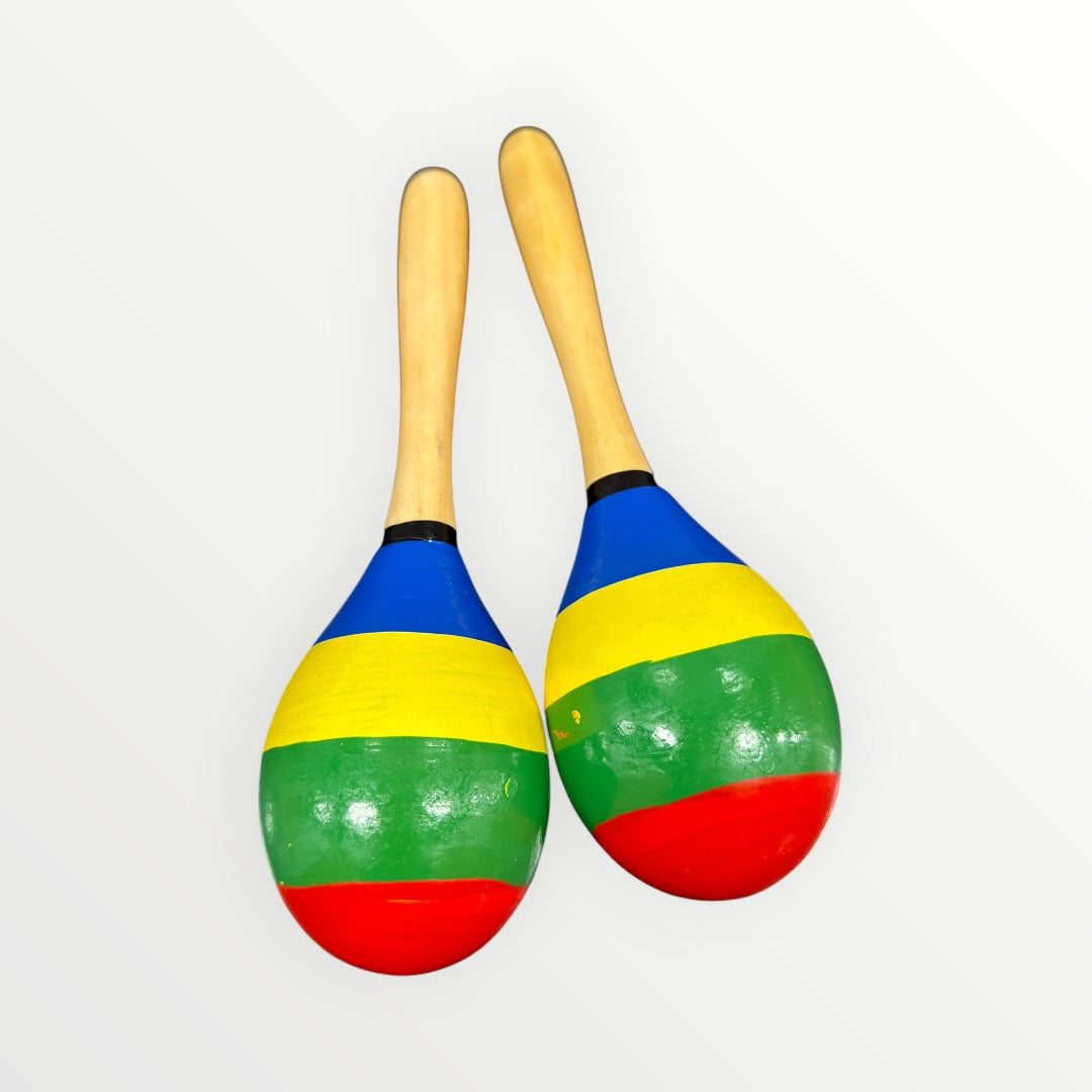 Set of 2 Wooden Maracas