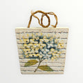 Home Interiors Hand-Painted Ceramic Hanging Plaque - Hydrangea
