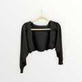 Black Women's Cropped Cardigan Size: M