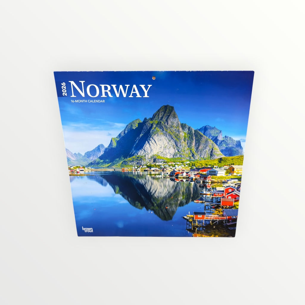 BrownTrout Publishers NORWAY 2026 16-Month Calendar 12" x 12"