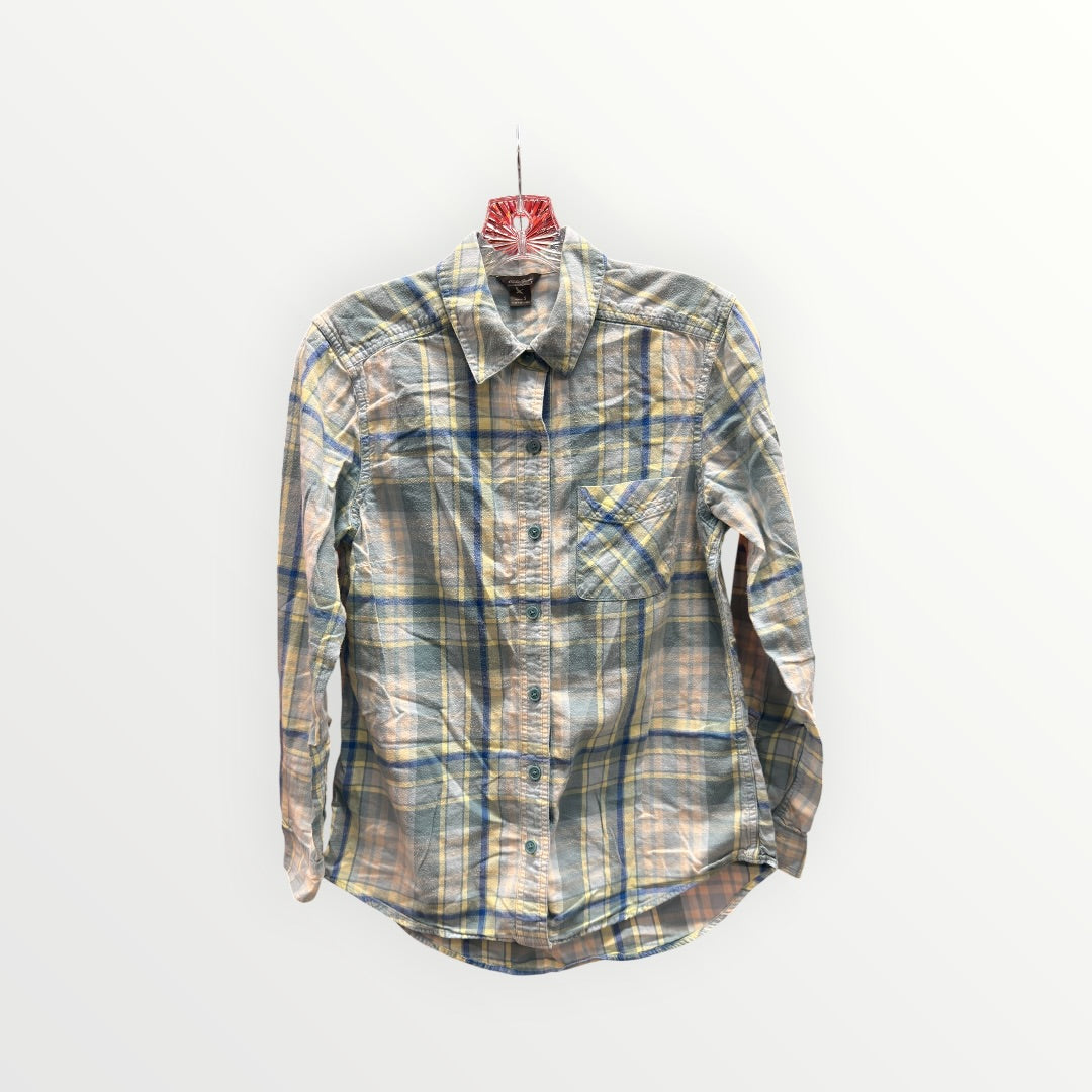 Eddie Bauer Women's Cotton Slub Plaid Shirt Size: Small