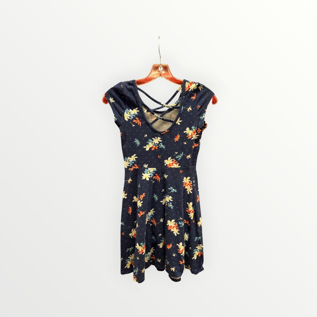 SO Blue Floral Dress Size: S