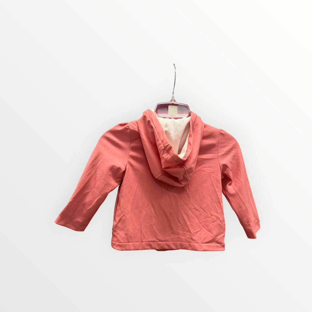 Gymboree "Kitty in Pink" Hooded Fleece Lined Raincoat Size: 3T