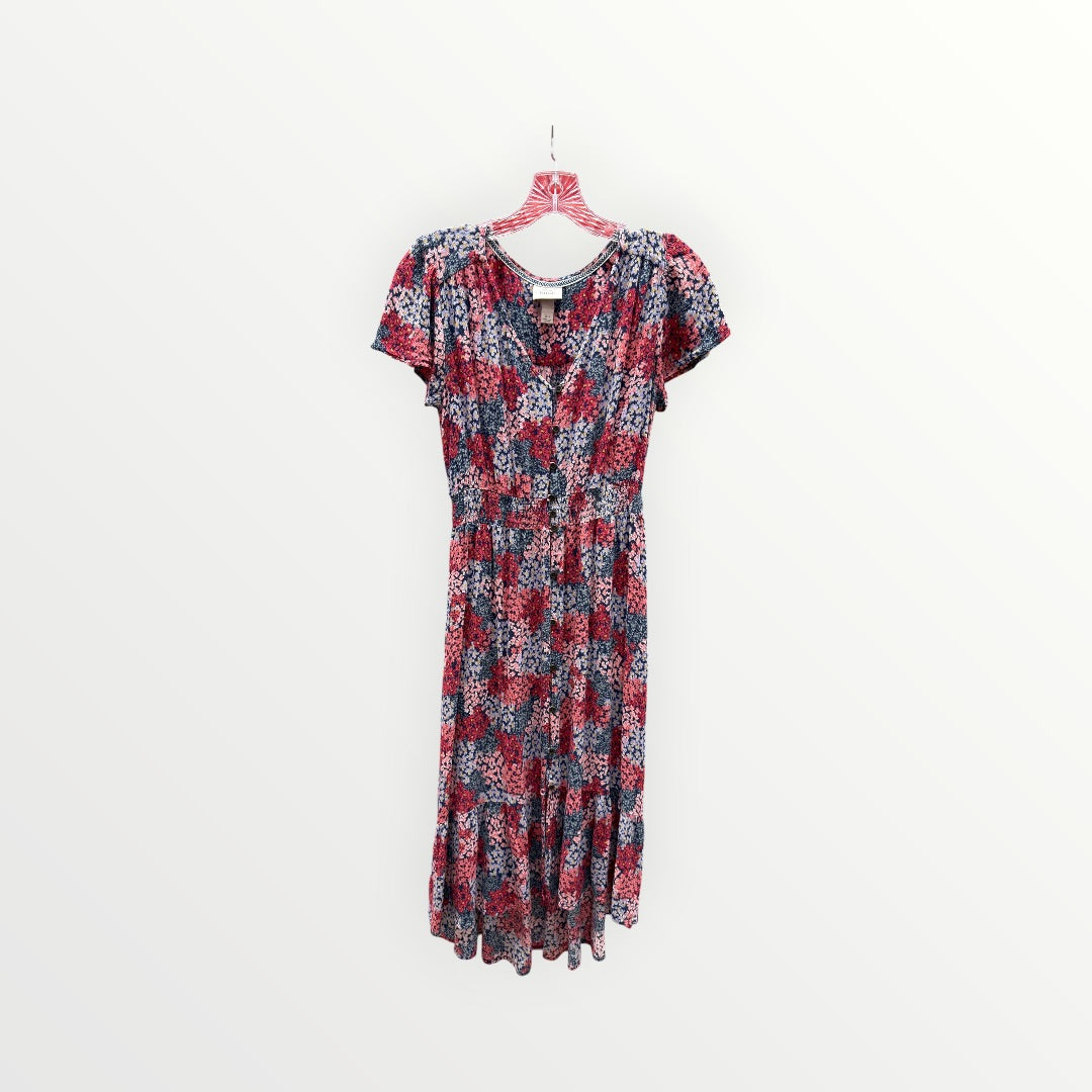 Knox Rose Floral Midi Dress Size: XS