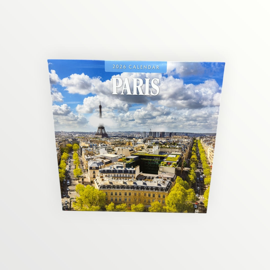 Red Robin Publishing PARIS 2026 16-Month Calendar 12" x 12"