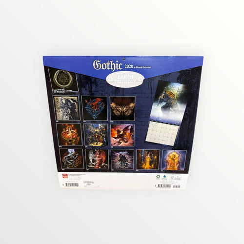 BrownTrout Publishers GOTHIC 2026 16-Month Calendar 12" x 12"