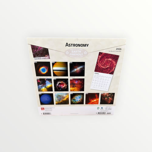 BrownTrout Publishers ASTRONOMY 2026 16-Month Calendar 12" x 12"
